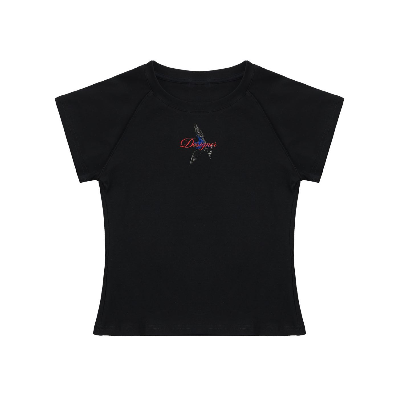 DON’T STOP DESIGNING / Raw Edge Bodycon Tee
