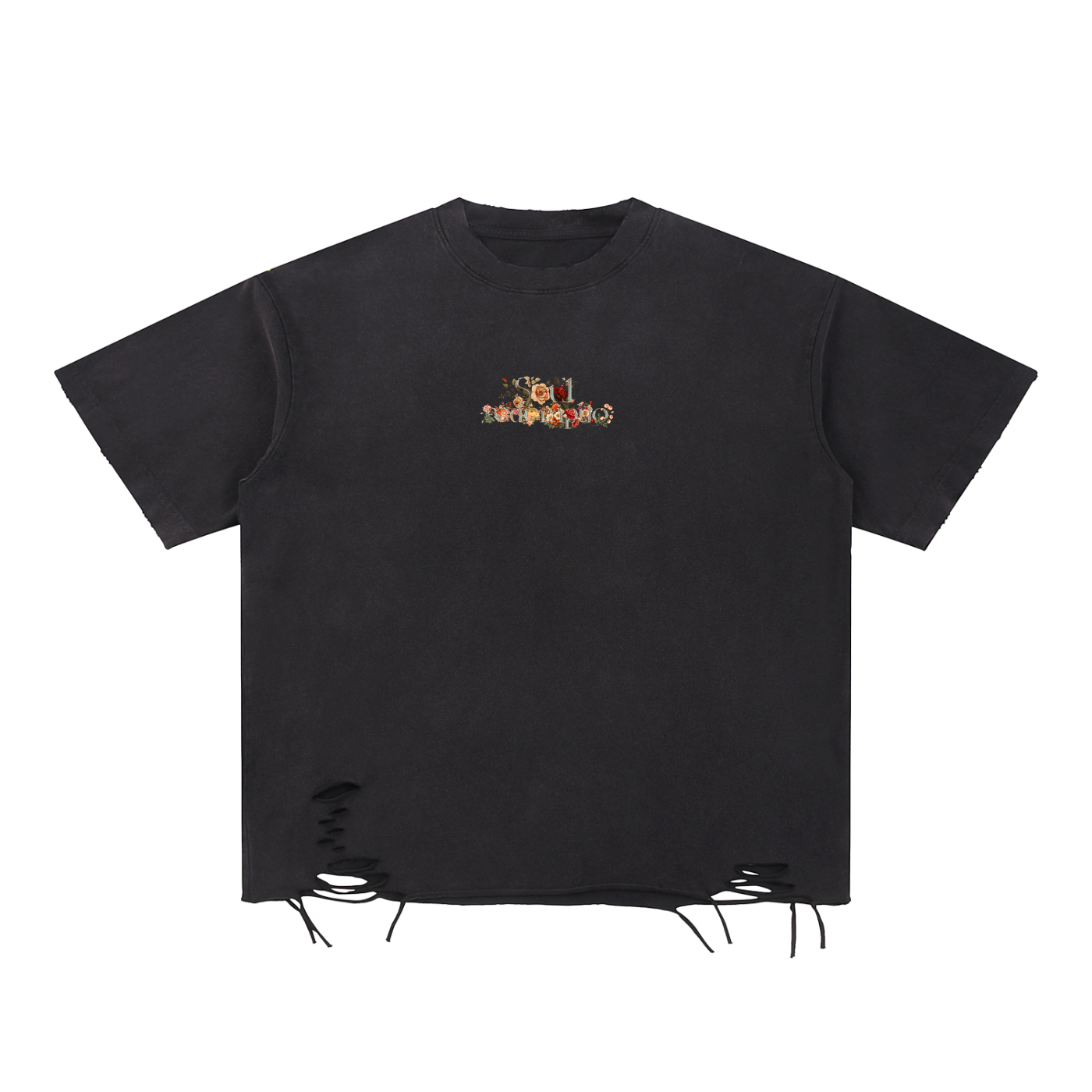 SOUL / Enzyme Washed Raw Hem Tee